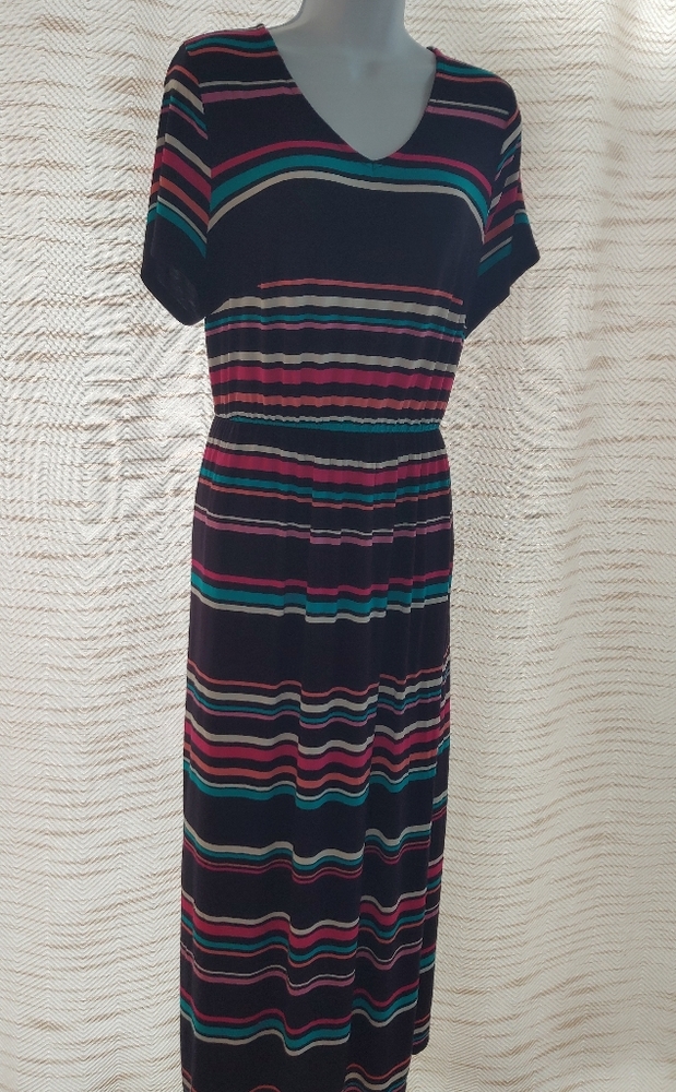 LANE BRYANT striped maxi dress
